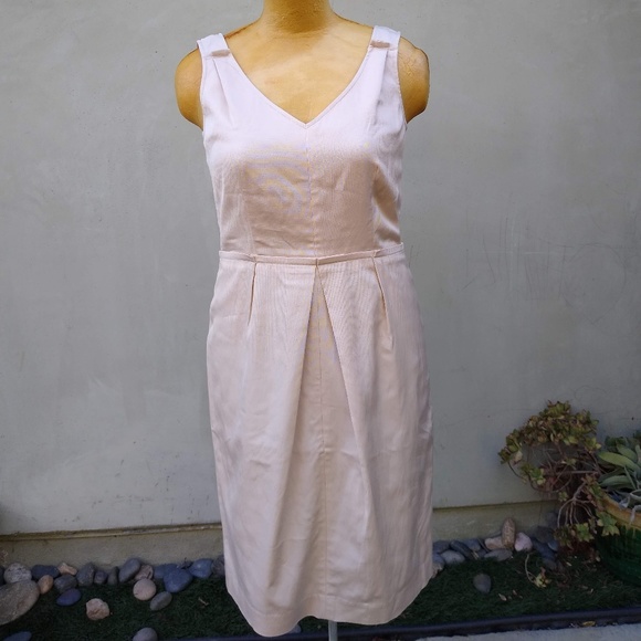 Talbots Dresses & Skirts - Talbots Beige Woven Sheath Dress size 10